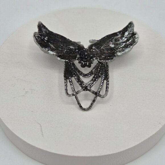 Raven Queen Doll Replacement Silver Feather Necklace For Ever After High Dolls - Picture 1 of 4